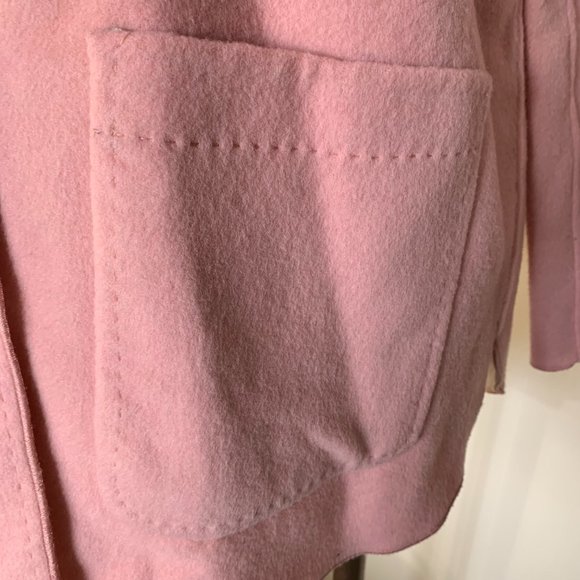 Chico's Reversible Plush Jacket Shaket Mellow Rose Size 2 (12/14) NWT - Picture 8 of 16